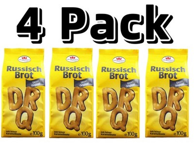 Pack of 4 Dr.Quendt Dresdner Russian Bread-Letter Biscuits Free Shipping