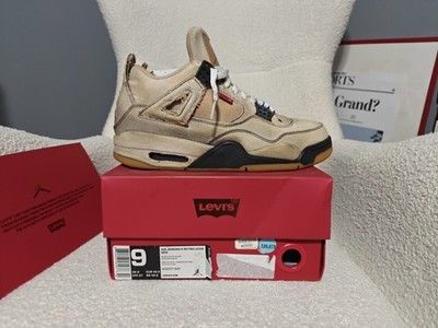Jordan 4 Levi Blank Tag Bleached | eBay