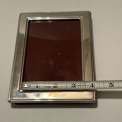 Vtg 925 Small Sterling Silver Photo Picture Frame 6.5"x4.75" Holds 5"x3.5" - Picture 9 of 11