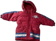 Vintage Mighty-Mac YOUTH Size 3T Puffer Coat NHL Colorado Avalanche with Hood