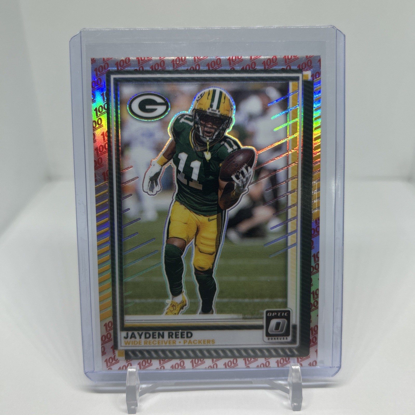 Jayden Reed 2025 Optic Football 100 Emoji SSP