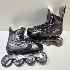 Bauer XR3 Inline Hockey Skates US 7.5 UK 6.5 EUR 40.5 Black Red W/ Manual & Box