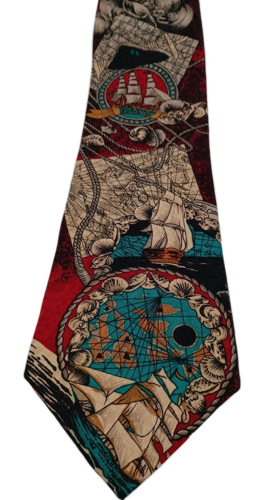 Vtg.1993 American Film Classics MUTINY ON THE BOUNTY Silk Neck Tie BELK Label