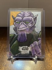 2025 Topps Star Wars Hyperspace Garazeb Orreelios Sketch Card 1/1 Art Dan Curto