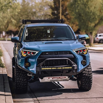 #ad LED Headlights For 2014 2022 Toyota 4Runner Front Lamp W DRL Red Devil Eye Pair $469.00