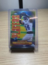 2025 Topps Chrome Football Amon-Ra St Brown Power Players Blue Refractor /150