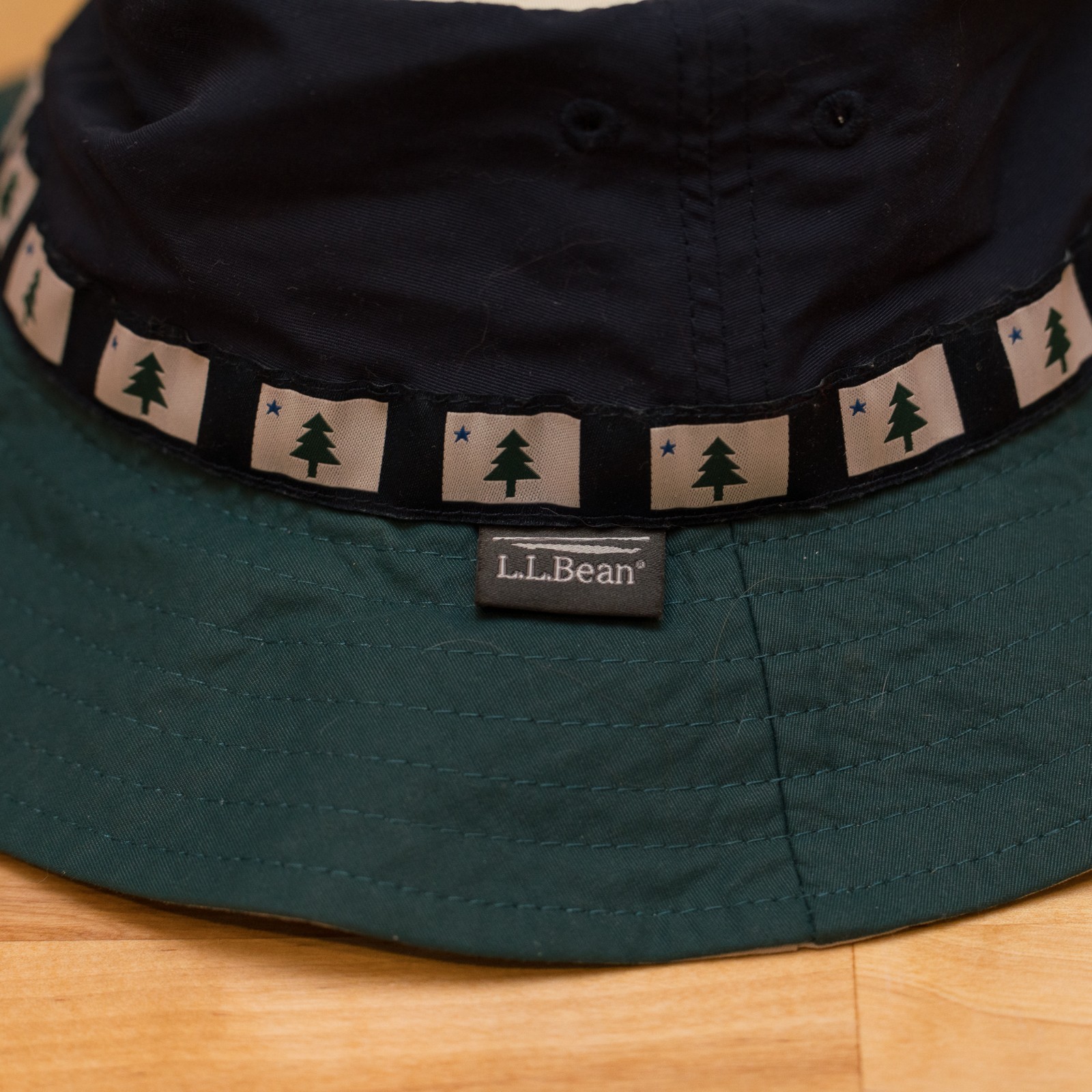 L.L. Bean Mountain Classic Tree Pattern Bucket Ha… - image 2