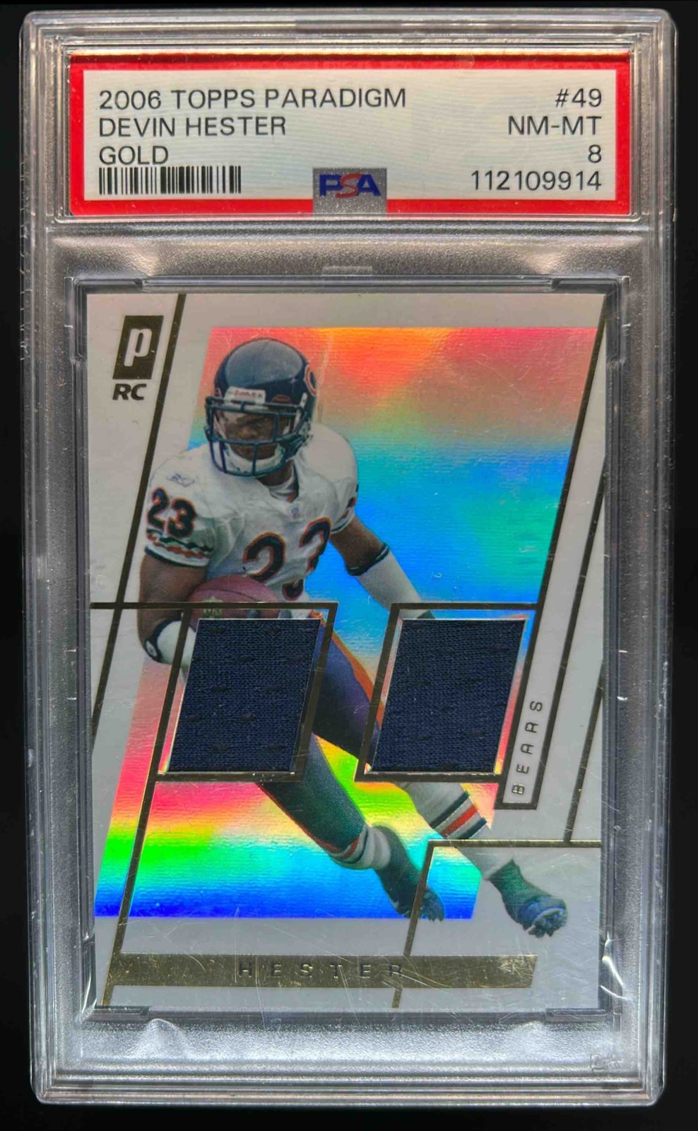 Devin Hester Topps Paradigm #49 Gold