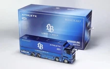 GCD 1:64 LWBK Fuso Truck Blue Chrome. Foshan APAxpo 2025 Exclusive