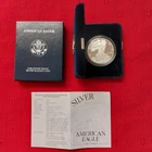 2002-W American Eagle Proof Silver Dollar 1 oz. Coin with Box & COA