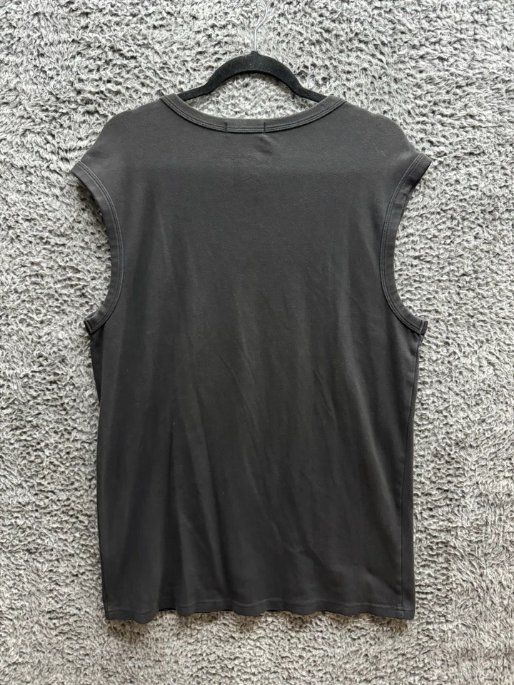 Винтажный Y2K тройной X Xander «XXX» клетка Майка в черный размер XL - Изображение 2 из 4