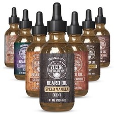 Viking Revolution Beard Oil for Men - Natural Mens Beard Oil with Argan Oil and