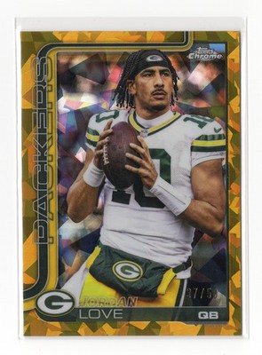 Jordan Love | 2025 Topps Chrome Sapphire Edition Gold SN /50 | #109