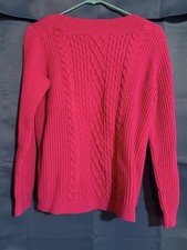 Tommy Hilfiger Pink Female Longsleeve Pull Over Sweater Size M