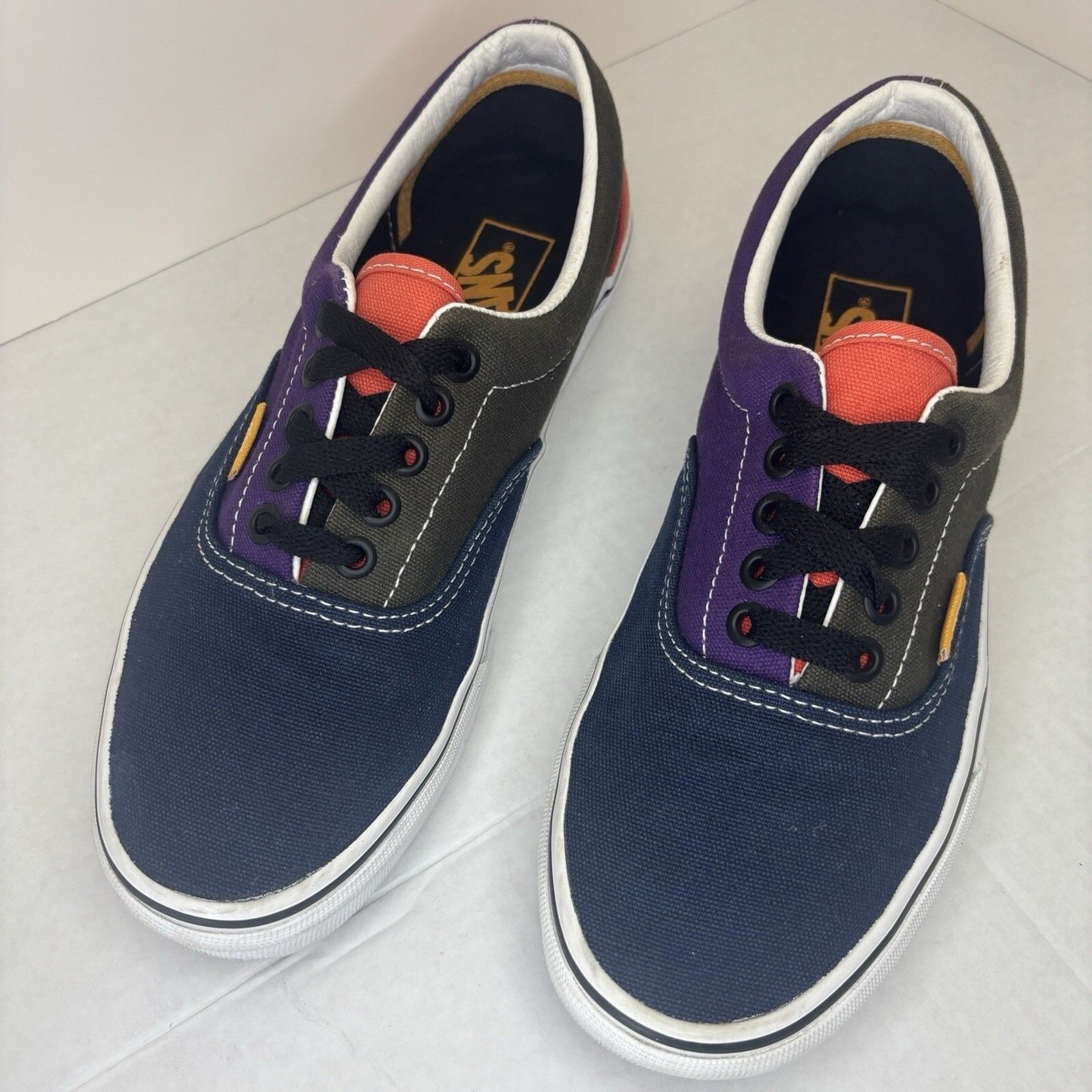 Vans Era Mix And Match Purple Black Green Low Top Skate Shoe Unisex W-8 M-6.5 🔥 thumbnail 3