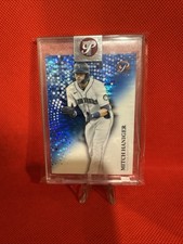 2022 Topps Pristine Blue Refractor #'d/75 Mitch Haniger #156 Mariners Giants SSP