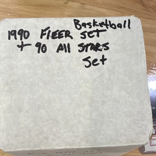 Fleer 1990 Basketball Set + Fleer '90 All-Stars Set (12) Cards Michael Jordan
