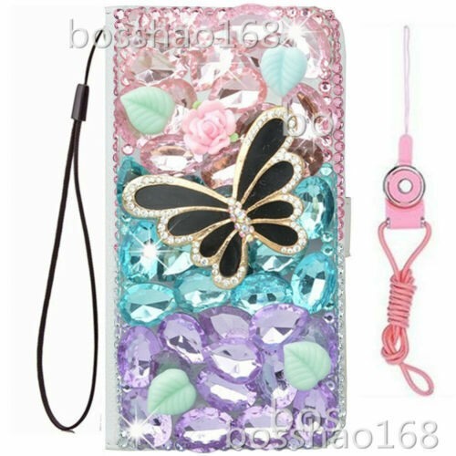 For iPhone 16/16 Pro/16 Pro Max Case bling luxury Leather wallet phone cover - 第 22/58 張圖片