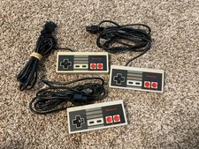 Nintendo NES Controller Lot Of 3-Original Authentic OEM NES-004 Tested Working