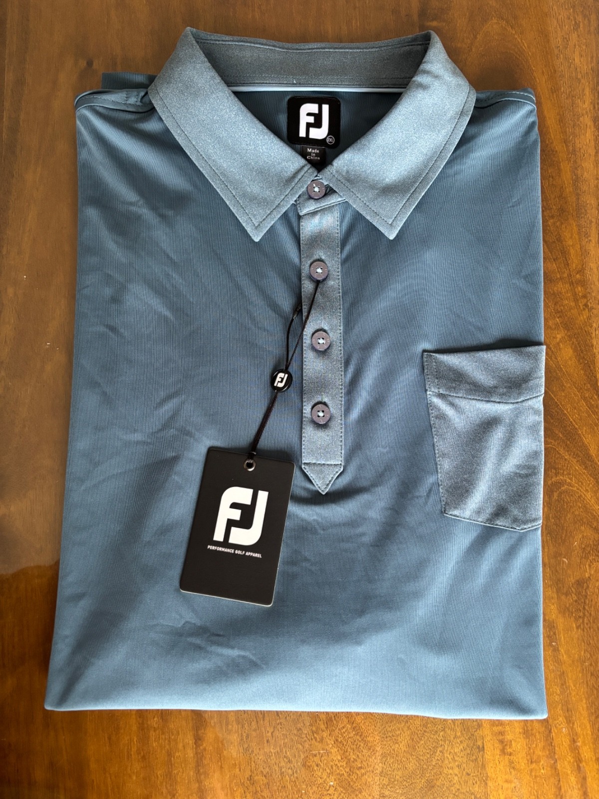 Nwt Men's Footjoy Pocket Lisle Polo, Size: 2Xl, Color: Ink (M2.23)