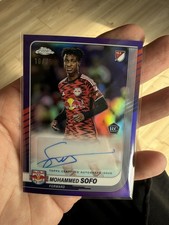 2025 Topps Chrome MLS Purple Mohammed Sofo Rookie Auto /75 New York Red Bulls
