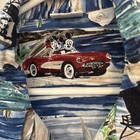 Disney Catalog Surfing Mickey Minnie Classic Cars Hawaiian Button-Up Shirt XL — photo 3