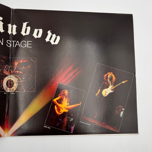 Rainbow–On Stage 2xLP 1977 Oyster OY-2-1801 Gatefold Live Album Ritchie Blackmor - Picture 5 of 16