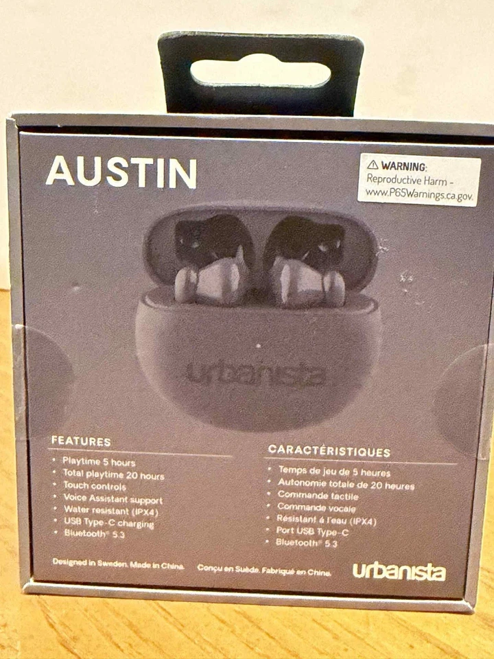 Urbanista Austin True Wireless Earbuds with Built-In Microphone - Storm Gray - Image 2 of 4