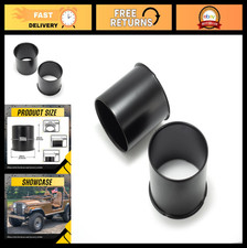 2Pcs 4.9" Push Through Wheel Center Caps for Truck RV SUV - Stainless Open Ended