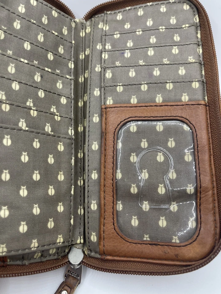 Carteira Fossil Vintage Coral Key-Per Long Zip Around Full Zip - Imagem 4 de 4