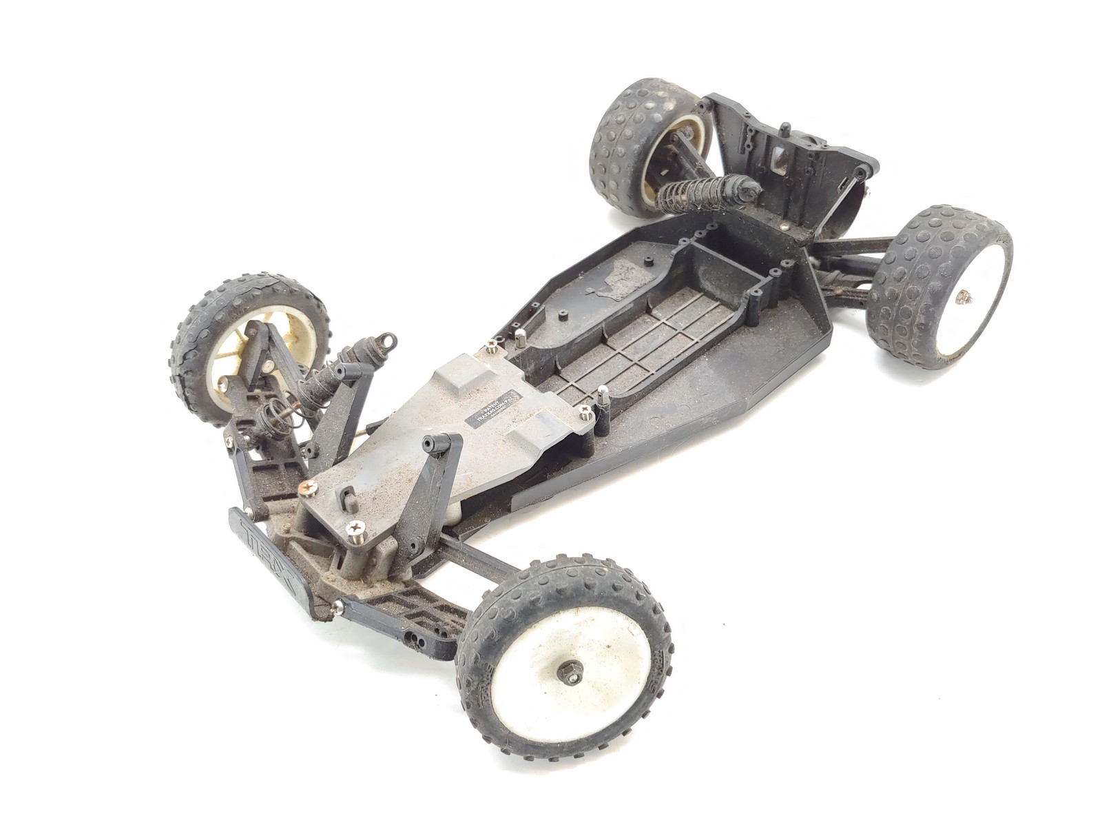 Vintage Old Incomplete Traxxas Bandit 1/10 2wd Buggy Roller Slider Chassis Used