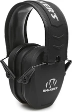 Walker's Slim Passive Earmuff Hearing Protection FDE - Black 