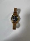 Vintage Gold Elastic TimeX Waterproof Wristwatch