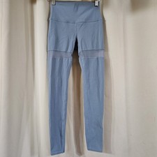 Alo Yoga High-Waist Mesh Panel Legging Size Small Blue Athleisure Loungwear