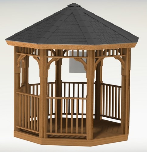 Octagon Gazebo Building Plans - Picture 2 of 3