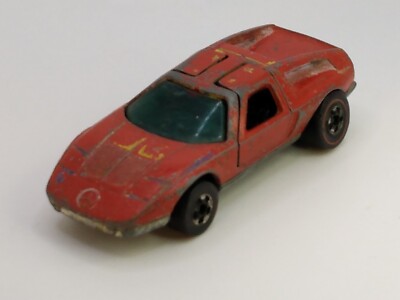 Vtg. 1970 Hot Wheels Redline Flying Colors Mercedes Benz C-111 Hong Kong 1:64 