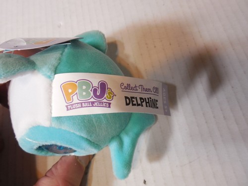 PBJ's Plush Ball Jellies Delphine Dolphin Squeeze Squish Ball - NEW w Tags PBJ - Picture 8 of 12