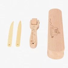 CraftMaster Wooden Sewing Essentials: Tailor Clapper, Seam Roller & Point Turner