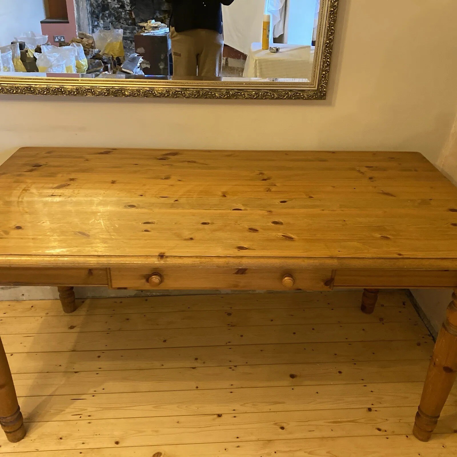 DUCAL pine furniture; Dining Table W80cm, L160cm, H77.5cm, With Drawer eBay