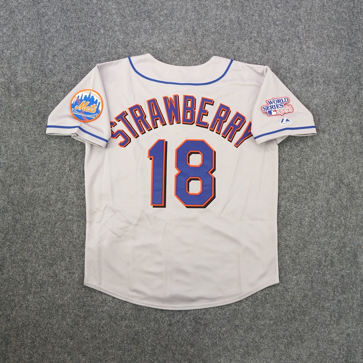 Darryl Strawberry 1986 New York Mets Men's World Series Grey Darryl Strawberry 1986 New York Mets Men's World Series Grey