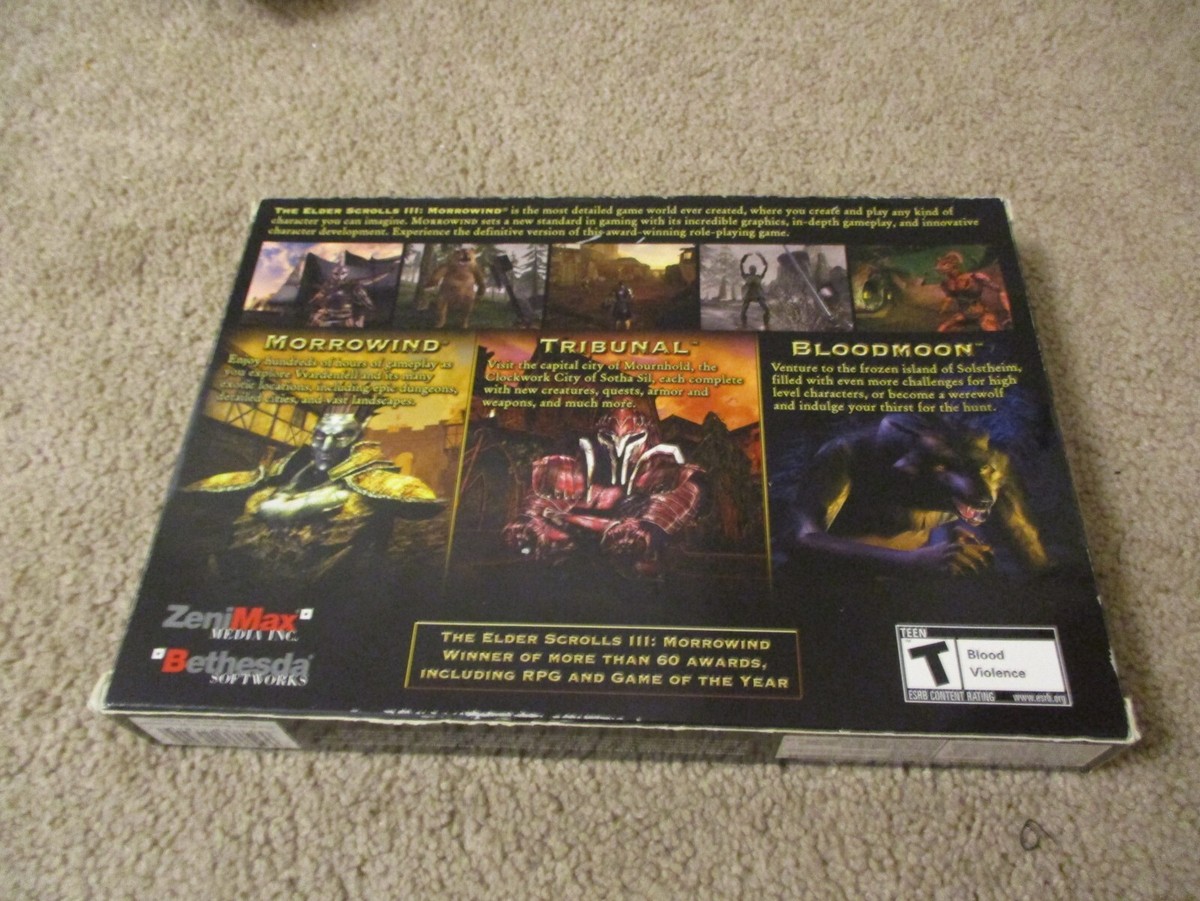 THE ELDER SCROLLS III MORROWIND NEW SEALED BOX HAS WEAR GAME OF 