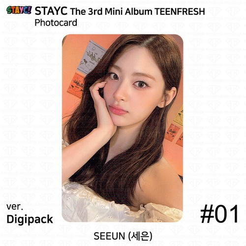StayC 3rd Mini Album TEENFRESH Original Ver Digipack Ver Photocard 4cut Photo - Picture 12 of 120