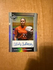 2024 Leaf Lone Star Softball - Citlaly Gutierrez - Silver Foil Auto #d /180