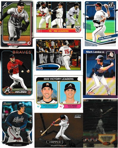 ⚾ Huge 250 + different BRAVES card lot vintage 1950 - 2024 Aaron Albies Olson - Picture 3 of 14