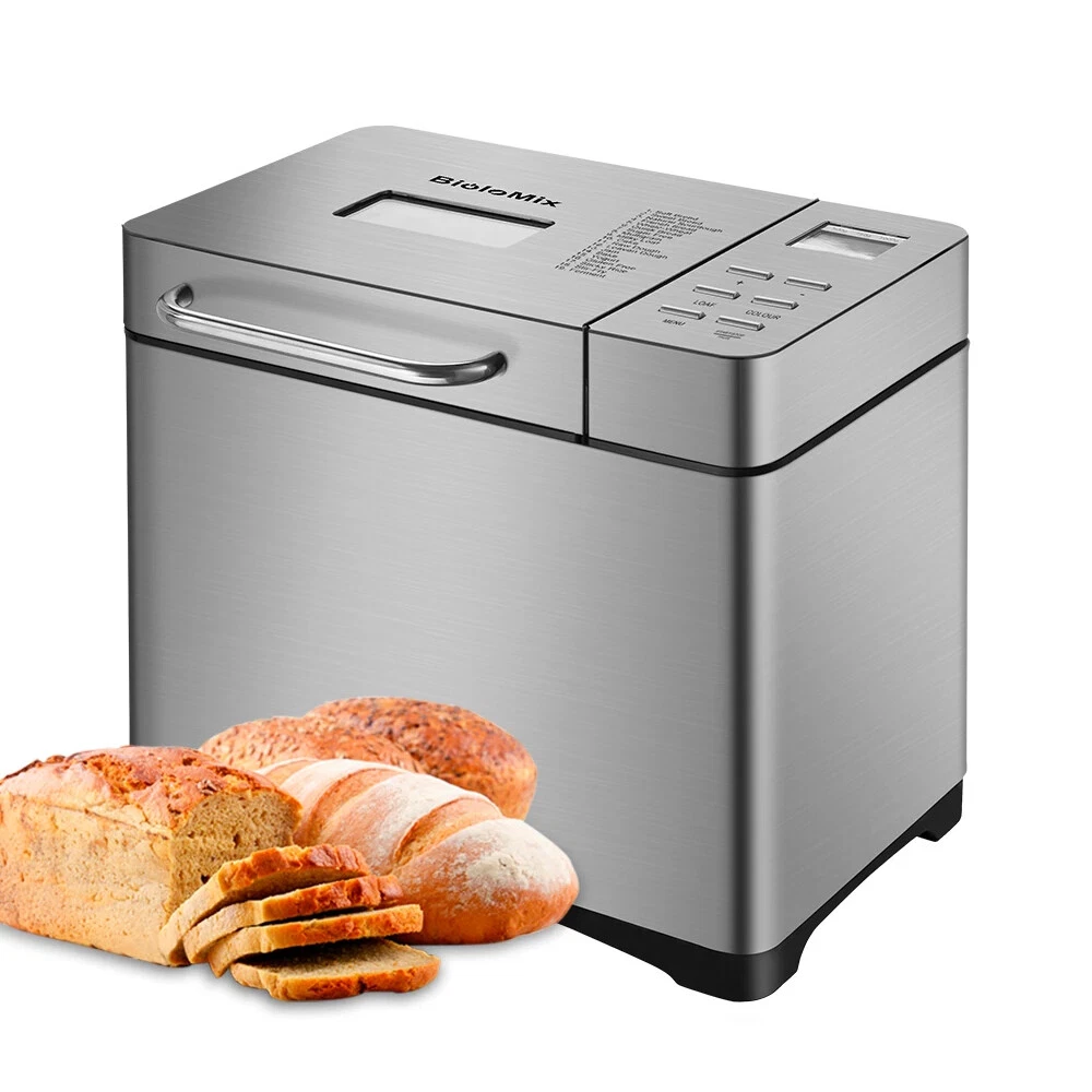 17-in-1 Automatic Bread Maker 2LB 650W Stainless Steel Bread