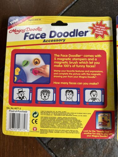 Vintage Tyco Magna Doodle Accessory set NOS Doodle Tool & Face Doodler 1996 - Picture 7 of 7