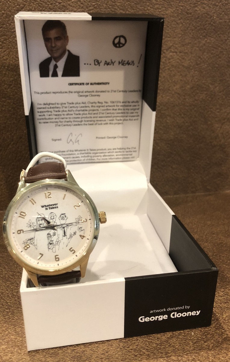 George Clooney BY ANY MEANS Whatever It Takes WATCH NIB Actor