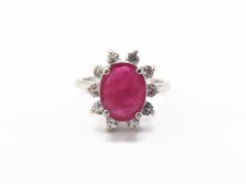 Natural Ruby Ring - Ruby Engagement Ring - July Birthstone Statement Ring