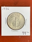 1936 Walking Liberty Half Dollar Silver -High Grade BU