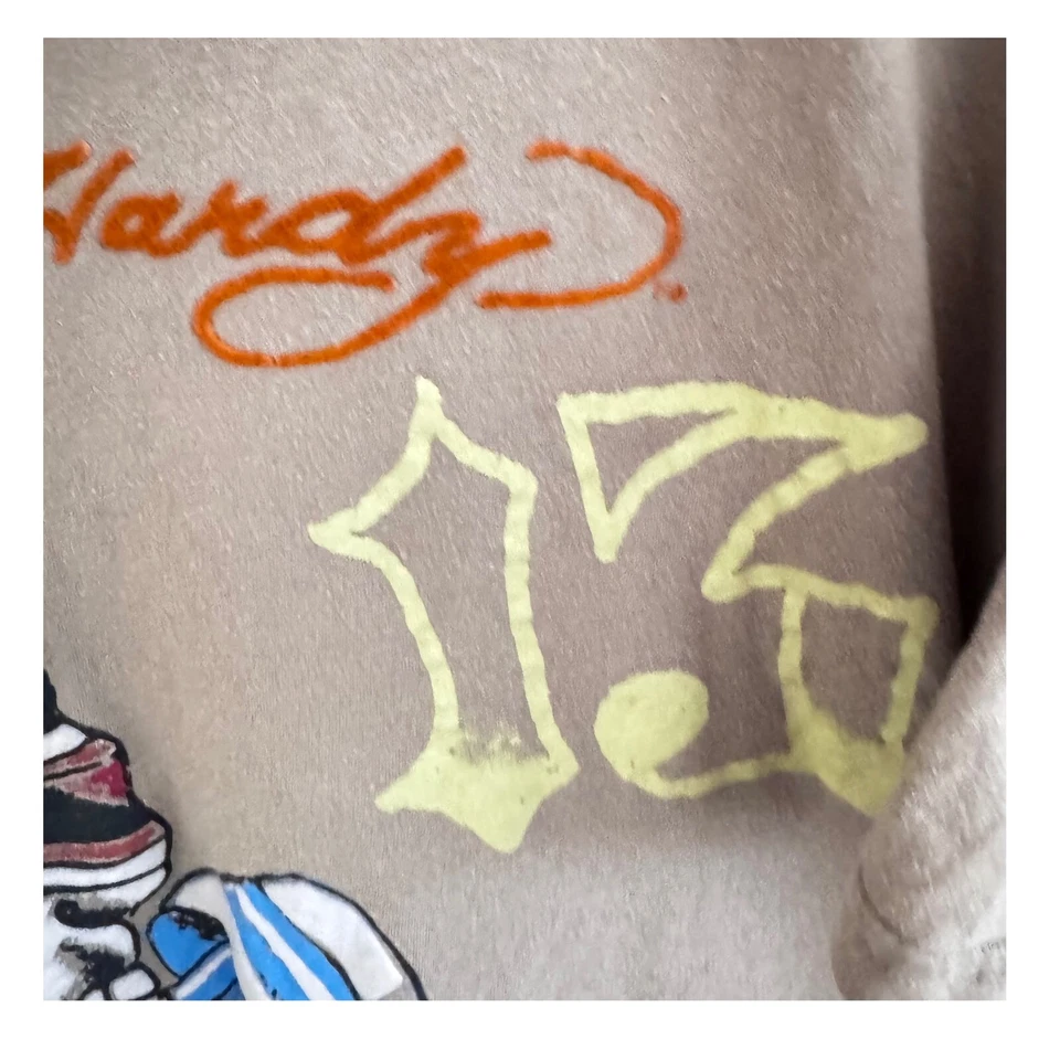 Camiseta De Colección Y2K Ed Hardy Gráfica Diseño Calavera Dados Manga Corta Top Talla XL Foto 3 de 4